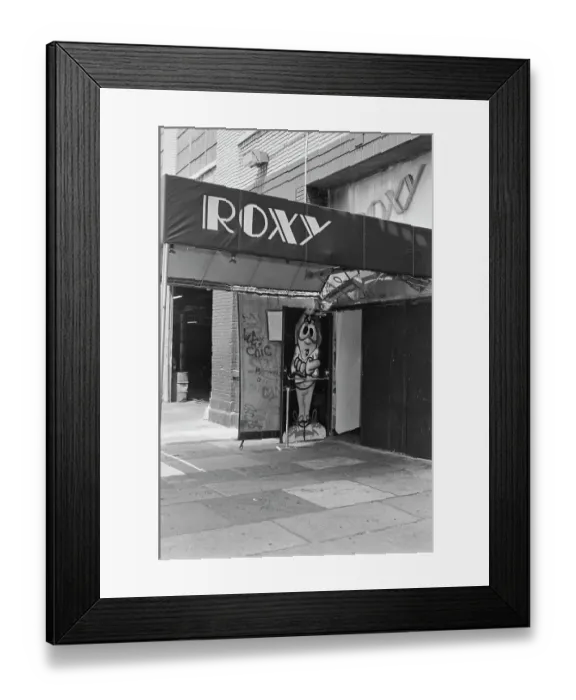 Framed Print : The Roxy nightclub on West 18th Street in Manhattan, New York City, circa 1982 Framed Print : The Roxy nightclub on West 18th Street in Manhattan, New York City, circa 1982