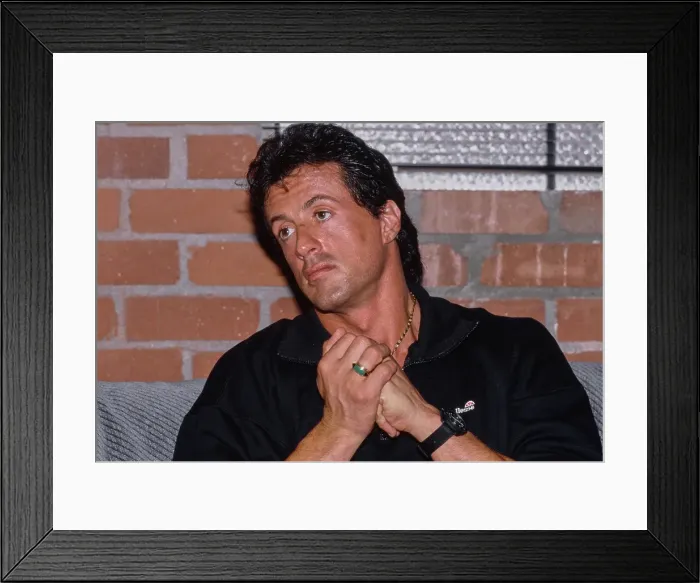 Framed Print : Sylvester Stallone, American Actor Framed Print : Sylvester Stallone, American Actor