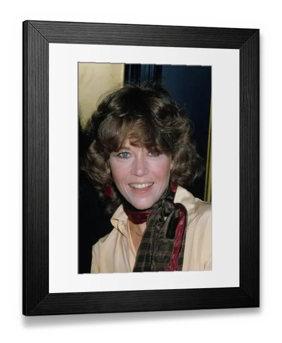Framed Print : Jane Fonda, American Actress Framed Print : Jane Fonda, American Actress
