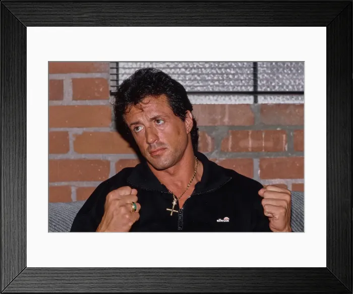 Framed Print : Sylvester Stallone, American Actor Framed Print : Sylvester Stallone, American Actor