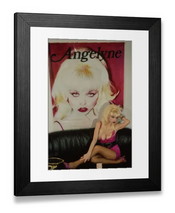 Framed Print : Angelyne Promotes Angelyne