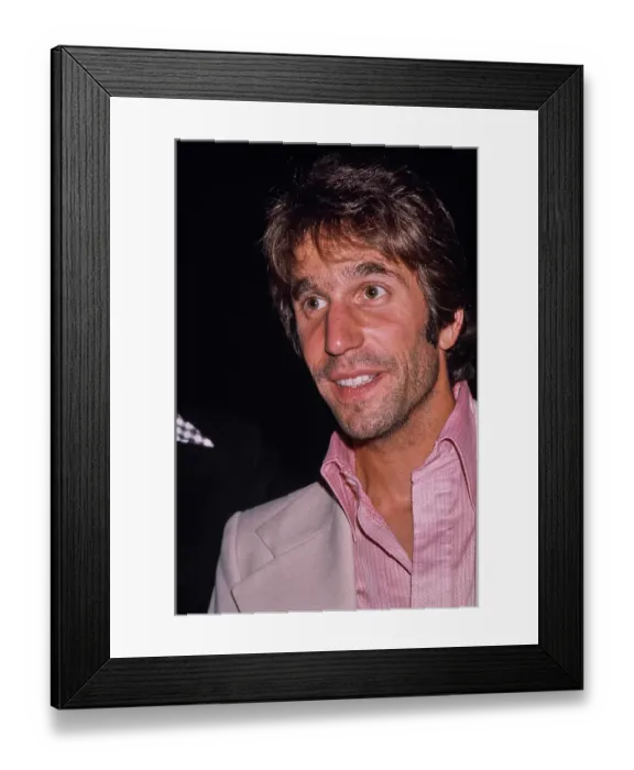 Framed Print : Henry Winkler, American Actor Framed Print : Henry Winkler, American Actor