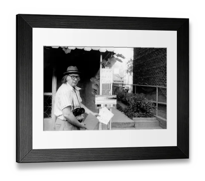 Framed Print : L Ron Hubbard With Camera Framed Print : L Ron Hubbard With Camera