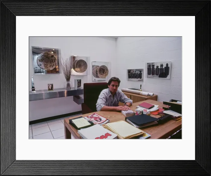 Framed Print : Michael Douglas, American Actor Framed Print : Michael Douglas, American Actor