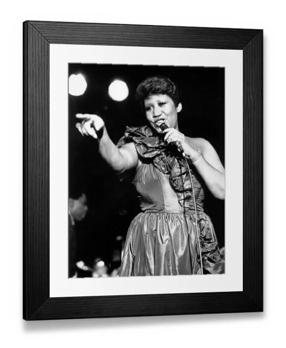 Framed Print : Queen Of Soul Performing Framed Print : Queen Of Soul Performing