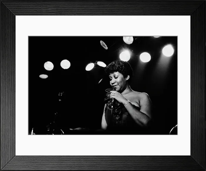 Framed Print : Aretha On Stage Framed Print : Aretha On Stage
