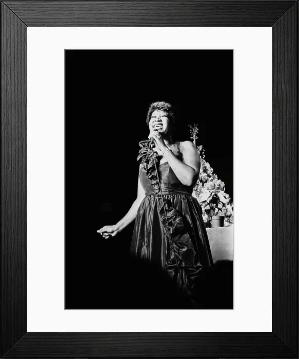 Framed Print : Aretha On Stage Framed Print : Aretha On Stage