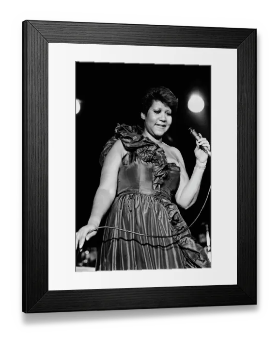 Framed Print : Aretha On Stage Framed Print : Aretha On Stage