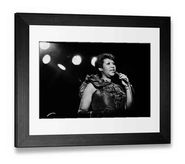 Framed Print : Aretha On Stage Framed Print : Aretha On Stage