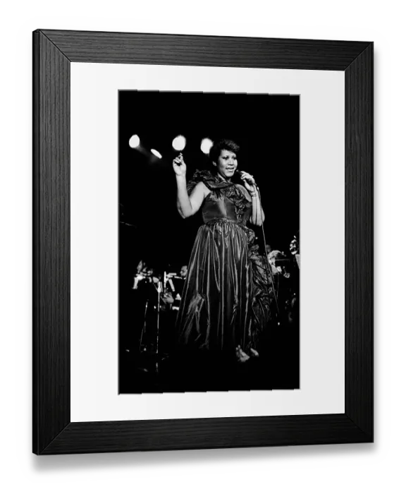 Framed Print : Aretha On Stage Framed Print : Aretha On Stage