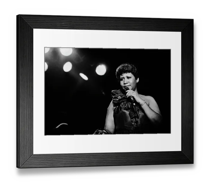Framed Print : Aretha On Stage Framed Print : Aretha On Stage