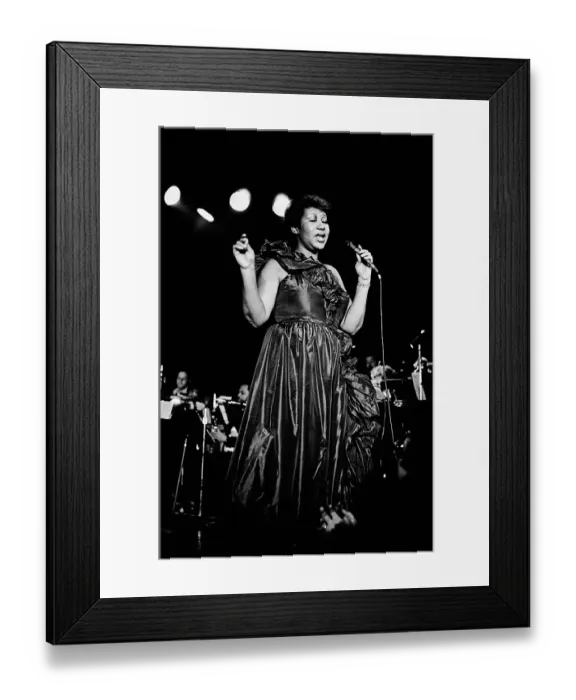 Framed Print : Aretha On Stage Framed Print : Aretha On Stage
