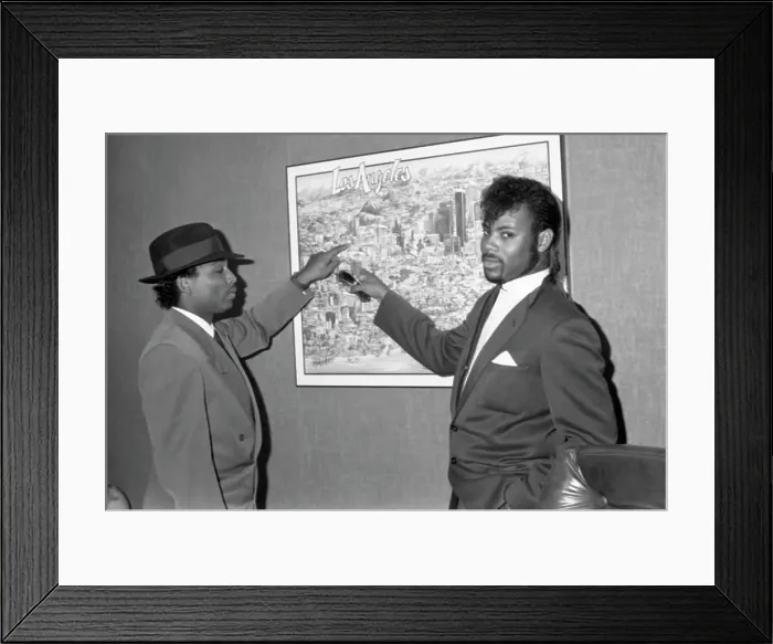 Framed Print : Jimmy Jam and Terry Lewis Visit Right On! Magazine Offices Framed Print : Jimmy Jam and Terry Lewis Visit Right On! Magazine Offices