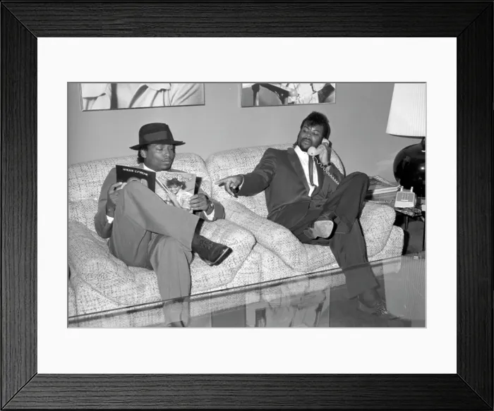 Framed Print : Jimmy Jam and Terry Lewis Visit Right On! Magazine Offices Framed Print : Jimmy Jam and Terry Lewis Visit Right On! Magazine Offices