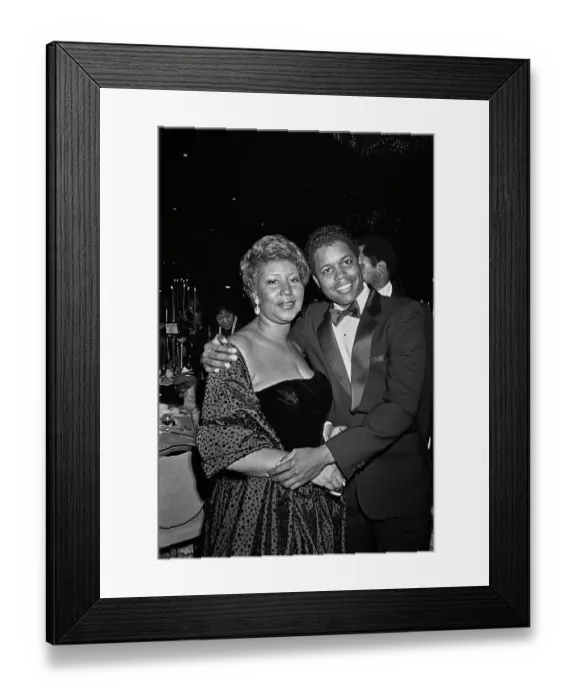 Framed Print : Aretha Franklin at Fundraising Event, 1982 Framed Print : Aretha Franklin at Fundraising Event, 1982