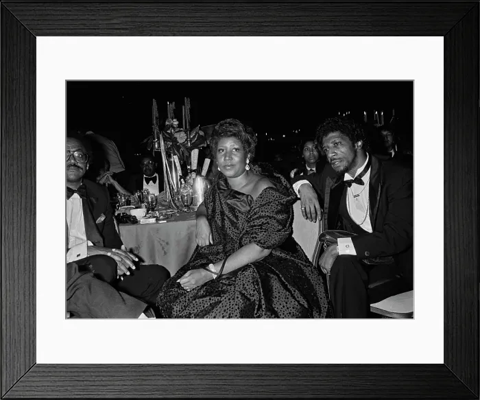 Framed Print : Aretha Franklin at Fundraising Event, 1982 Framed Print : Aretha Franklin at Fundraising Event, 1982