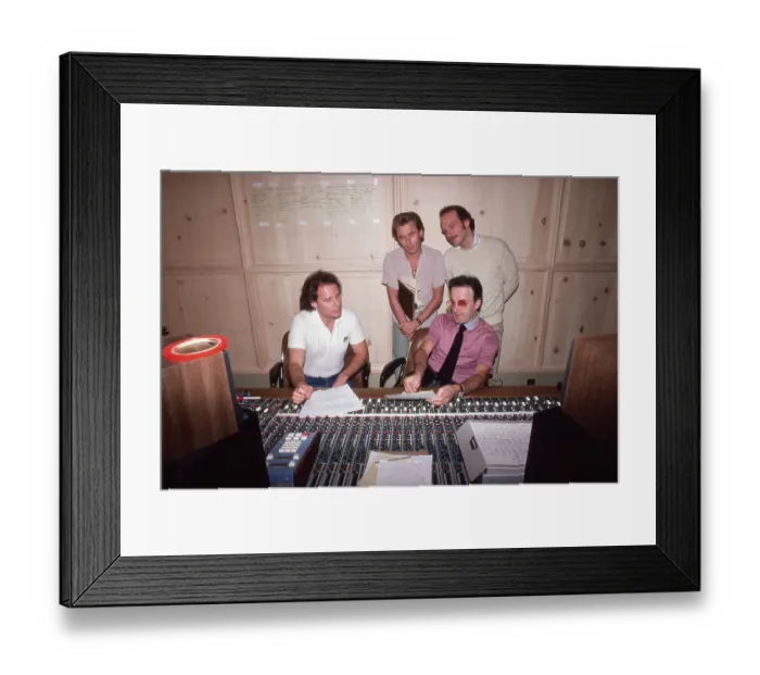 Framed Print : Giorgio Moroder And Team Framed Print : Giorgio Moroder And Team