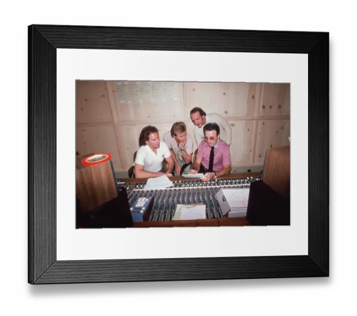 Framed Print : Giorgio Moroder And Team Framed Print : Giorgio Moroder And Team