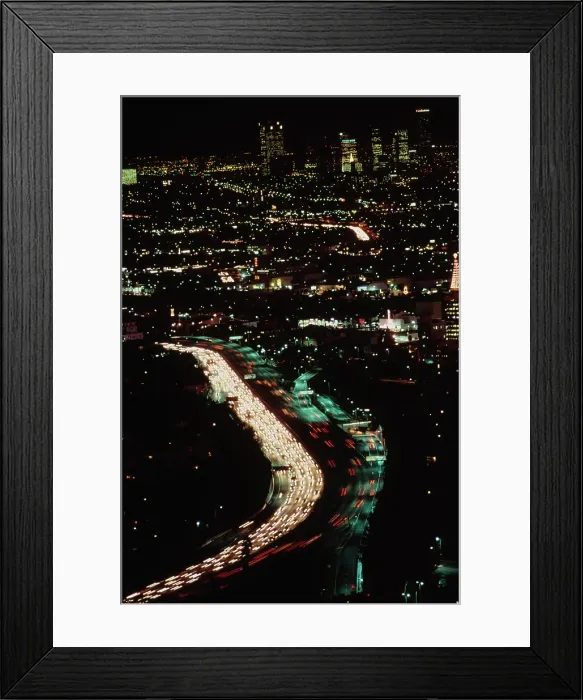 Framed Print : Freeway Traffic, Los Angeles Framed Print : Freeway Traffic, Los Angeles