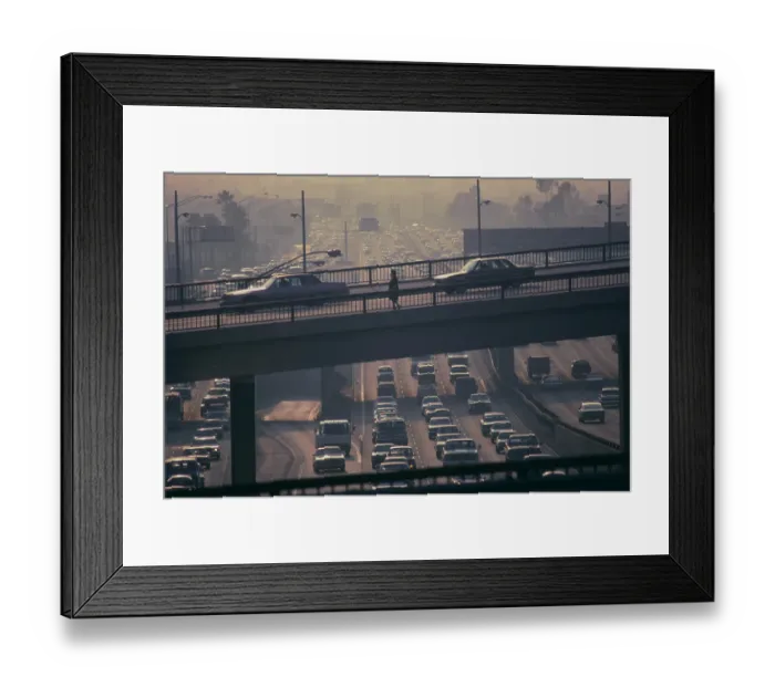 Framed Print : 110 Freeway, Downtown Los Angeles Framed Print : 110 Freeway, Downtown Los Angeles