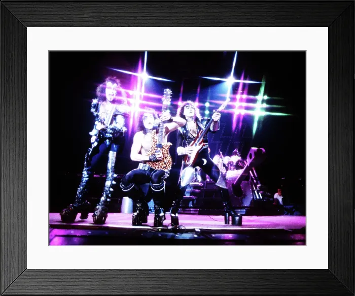 Framed Print : Kiss Performing Framed Print : Kiss Performing