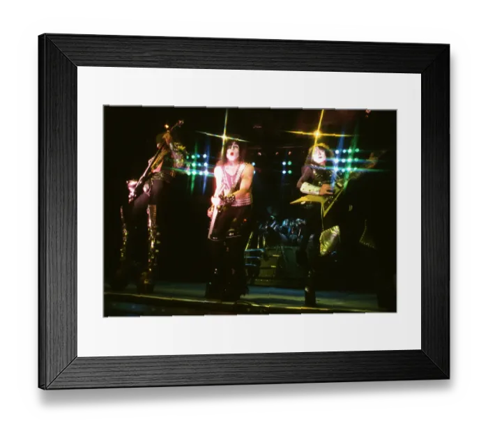 Framed Print : Kiss Performing Framed Print : Kiss Performing