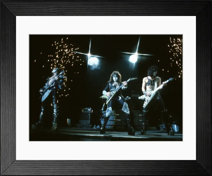 Framed Print : Kiss Performing Framed Print : Kiss Performing