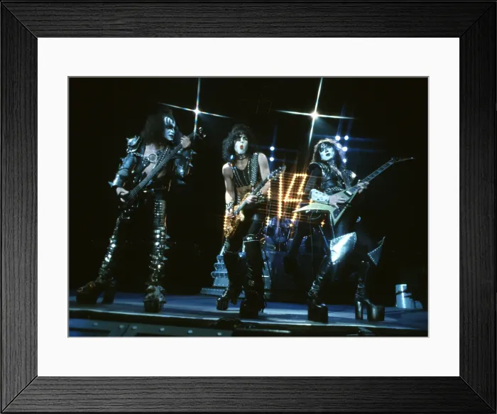Framed Print : Kiss Performing Framed Print : Kiss Performing