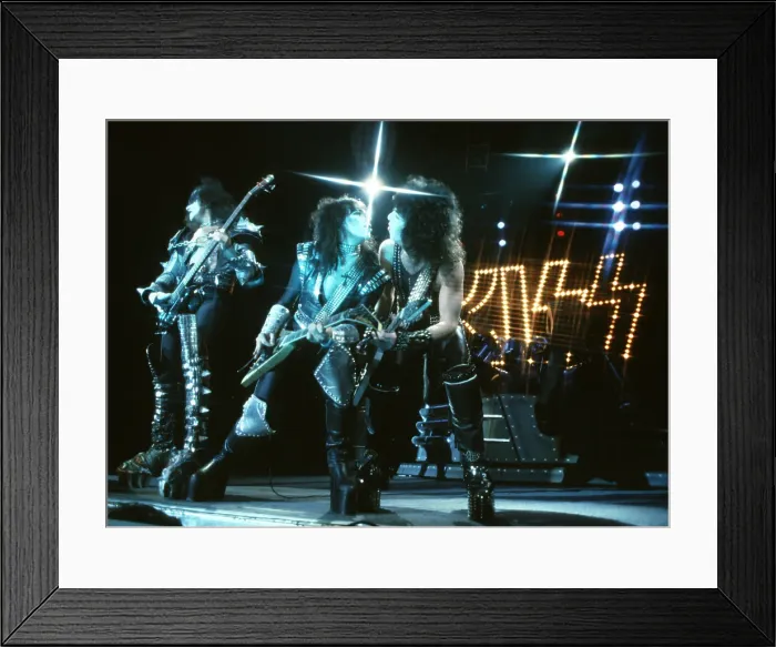 Framed Print : Kiss Performing Framed Print : Kiss Performing