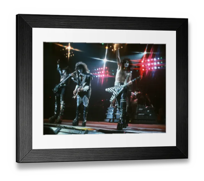 Framed Print : Kiss Performing Framed Print : Kiss Performing