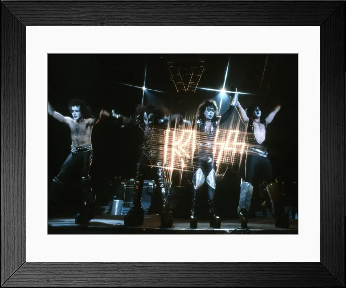 Framed Print : Kiss Performing Framed Print : Kiss Performing