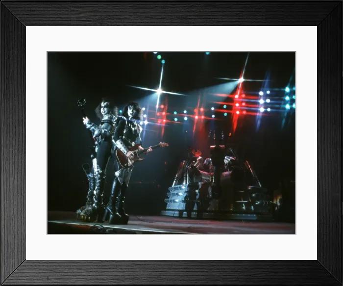 Framed Print : Kiss Performing Framed Print : Kiss Performing