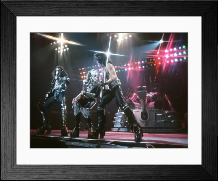 Framed Print : Kiss Performing Framed Print : Kiss Performing