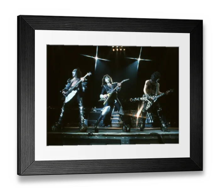 Framed Print : Kiss Performing Framed Print : Kiss Performing