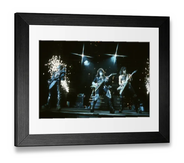 Framed Print : Kiss Performing Framed Print : Kiss Performing