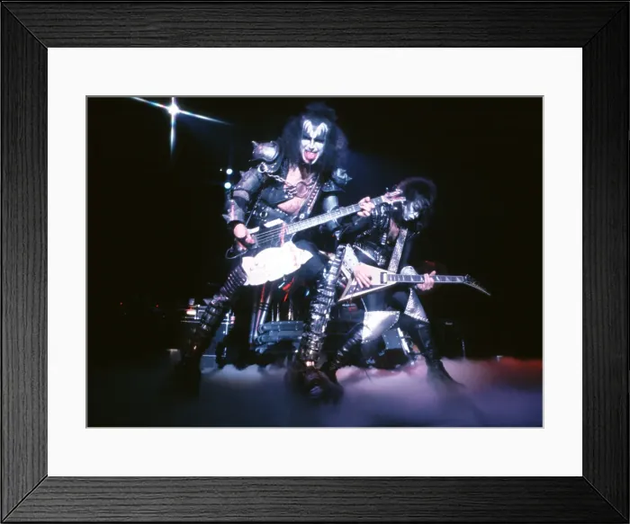 Framed Print : Kiss Performing Framed Print : Kiss Performing