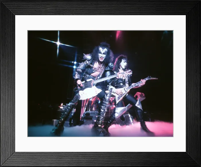 Framed Print : Kiss Performing Framed Print : Kiss Performing