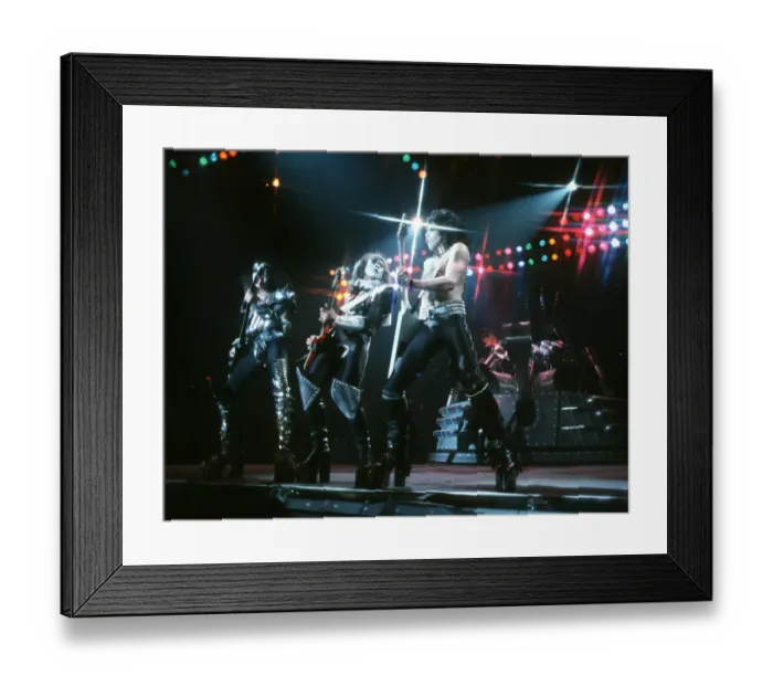 Framed Print : Kiss Performing Framed Print : Kiss Performing