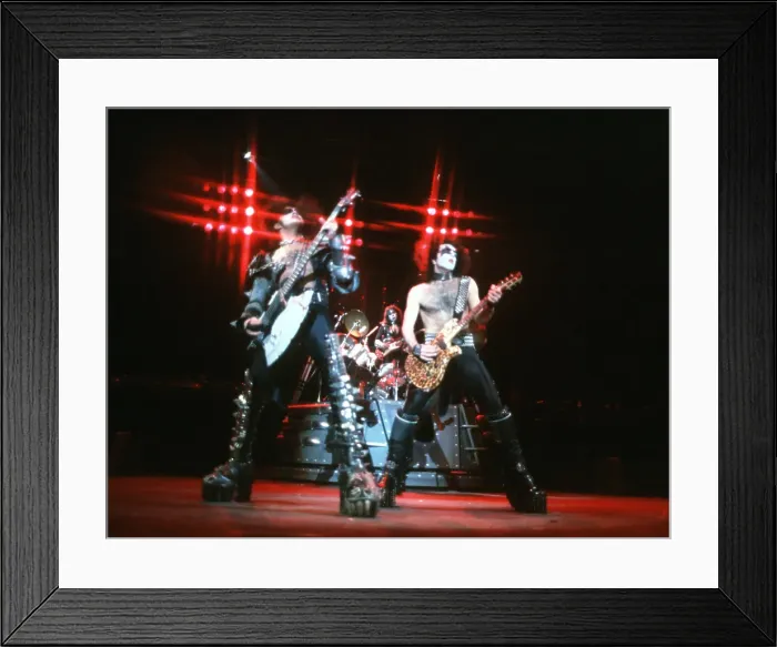 Framed Print : Kiss Performing Framed Print : Kiss Performing