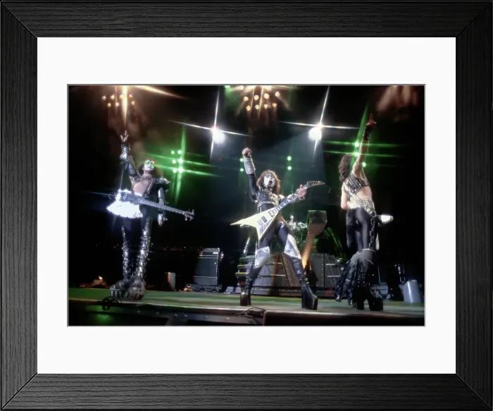 Framed Print : Kiss Performing Framed Print : Kiss Performing