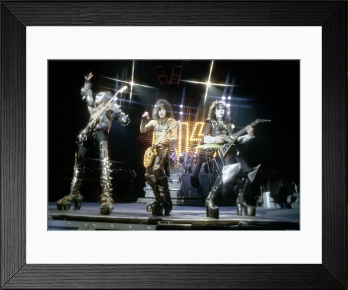 Framed Print : Kiss Performing Framed Print : Kiss Performing