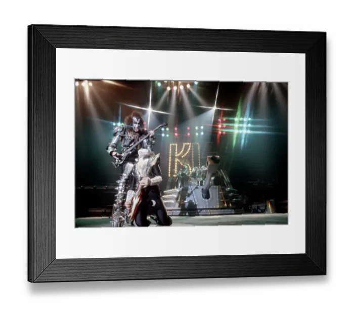 Framed Print : Kiss Performing Framed Print : Kiss Performing