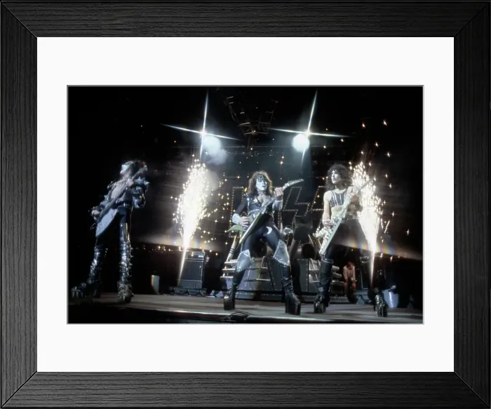 Framed Print : Kiss Performing Framed Print : Kiss Performing