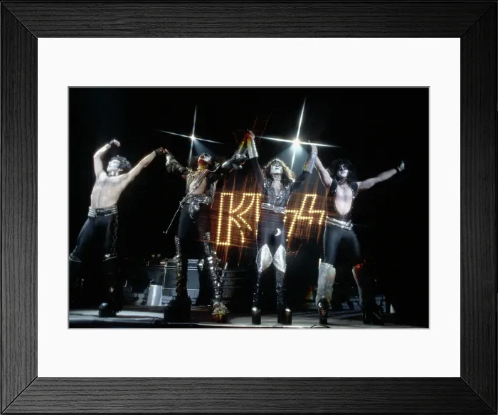 Framed Print : Kiss Performing Framed Print : Kiss Performing