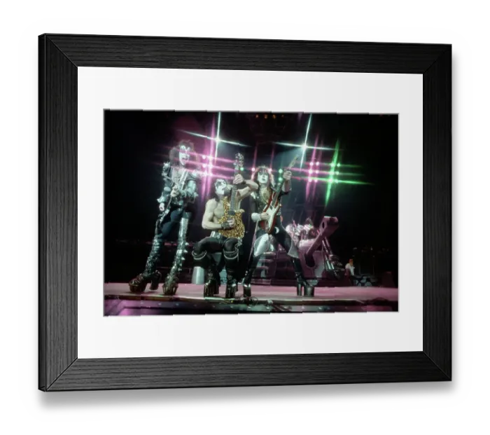 Framed Print : Kiss Performing Framed Print : Kiss Performing