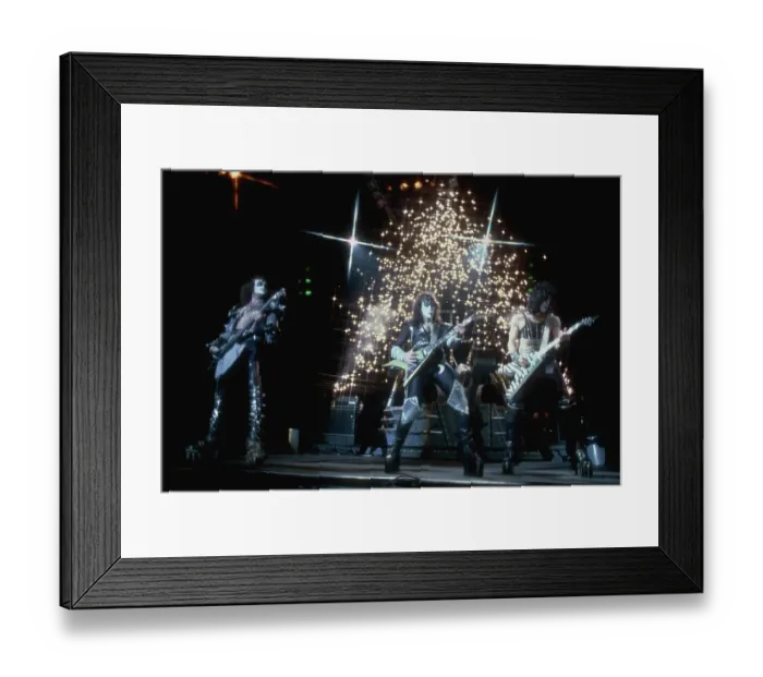 Framed Print : Kiss Performing