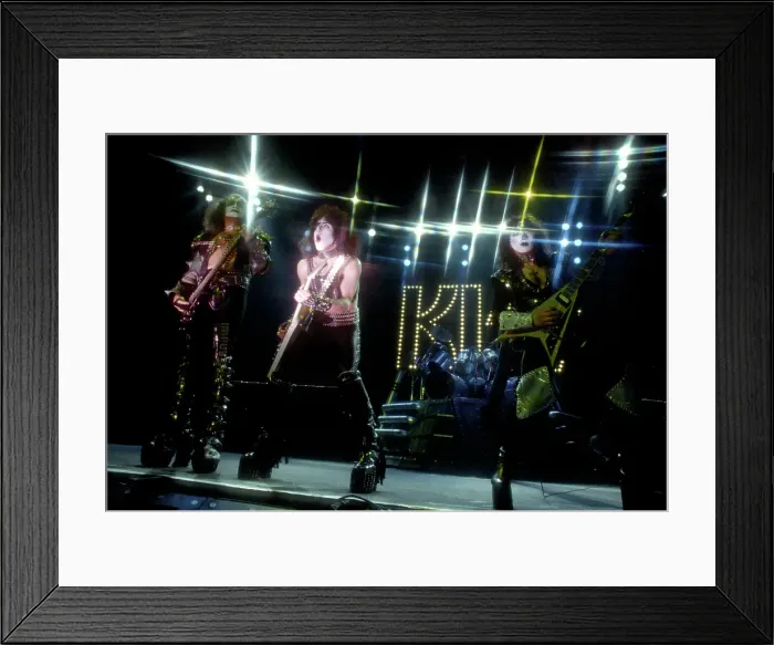 Framed Print : Kiss Performing Framed Print : Kiss Performing