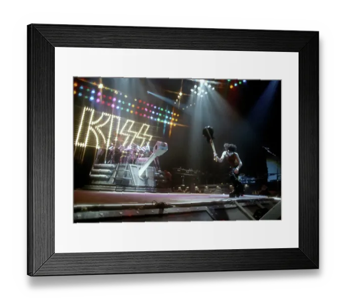 Framed Print : Kiss Performing Framed Print : Kiss Performing