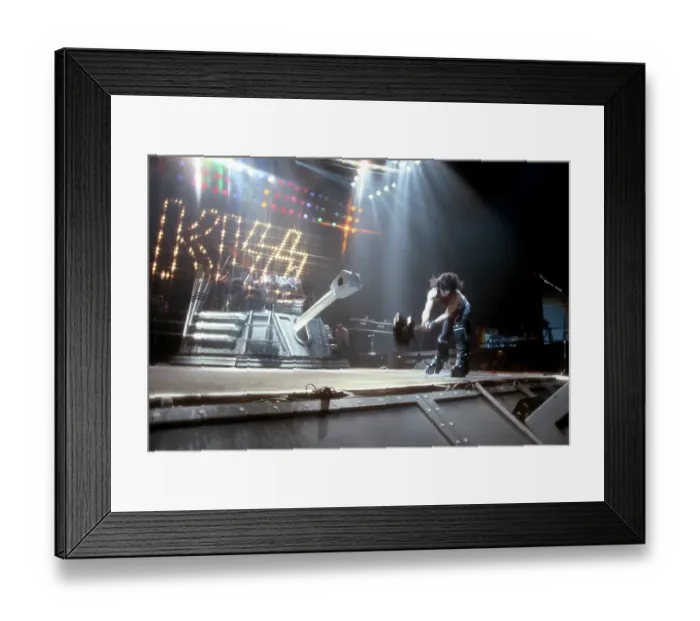 Framed Print : Kiss Performing Framed Print : Kiss Performing