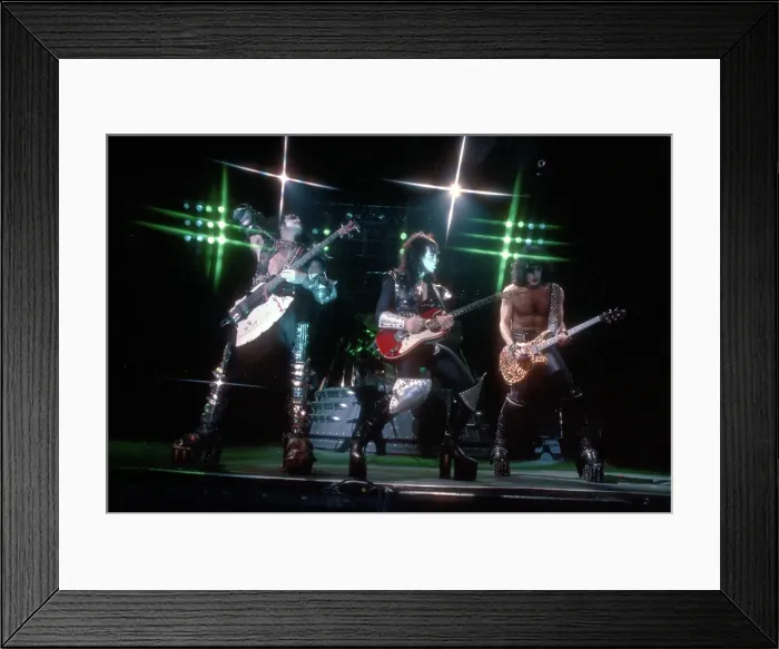 Framed Print : Kiss Performing Framed Print : Kiss Performing
